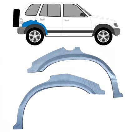 Reparatiepaneel achterspatbord voor Kia Sportage 1994-2002 / Links + Rechts