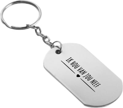 Akyol - ik hou van jou neef sleutelhanger - Neef - cadeau neef - leuk cadeau voor je neef om te geven - verjaardag neef - 54 x 29mm