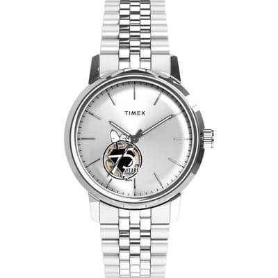 Timex Peanuts Marlin TW2Y45000 Horloge - Staal - Zilverkleurig - Ø 40 mm