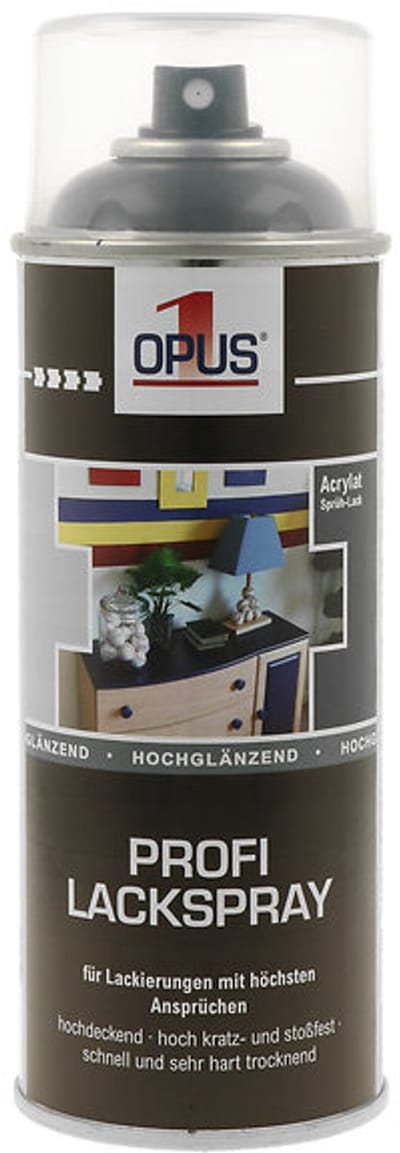 OPUS1 - Hoogglanslak - Profi Lak Spray - 400 ml - antracietgrijs acryl