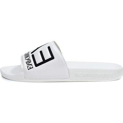 Emporio Armani Open-Toe Slip-On Platte Anti-Geur Slide Sandalen Unisex Schoenen Wit XCP001-XCC22-00001 41 white