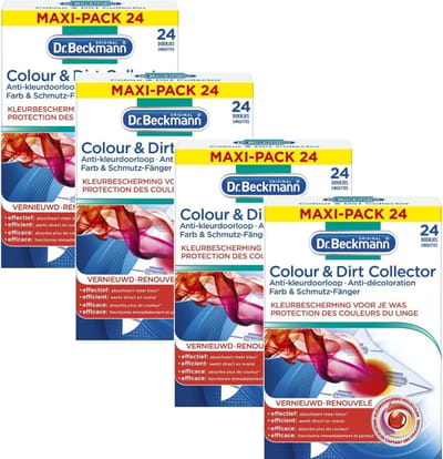 Dr. Beckmann Anti-Kleur Doorloopdoekjes - Voordeelbundel - 4 x 24 Doekjes