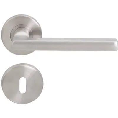 Sencys Deurkruk Op Rozet Milano - Rvs - Metaal Geborsteld - Sleutelgat - 130 Mm