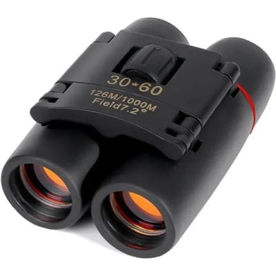 30x60 HD Telescoop Lange Afstand Opvouwbare Verrekijker Met Nachtzicht bij Weinig Licht Goed Cadeau Voor Kind Outdoor Vogelobservatie Kamperen zwart