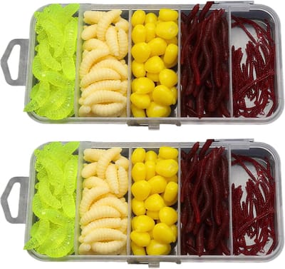 Set van 2 Vissen Voeder Mandjes voor Kunstmatige Aas - Ideaal voor Zee- en Zoetwatervissen, Spinning en Hengelsport