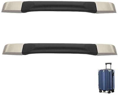 Dailygoods- Kofferhandvat Vervangset 2 Stuks - Antislip Grip - PVC Materiaal - Totale Lengte 252 mm - Handgreep Lengte 160 mm - Duurzaam Ontwerp - Kofferonderdeel