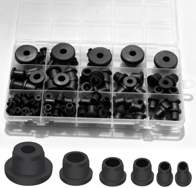 Dailygoods- Doorvoertules 115 stuks - Siliconenrubber - T-type - Kabelbescherming - Hydrocultuur - Flexibel - Zes maten - Rubberen Bussen