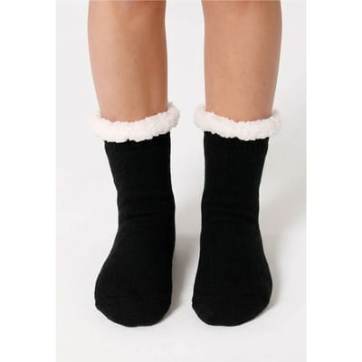 "Pure Black" Sherpa sokken