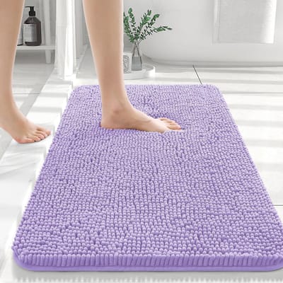 HAPIHAPPY Nieuwe Chenille Badkamermat Extra Zacht Dik Absorberend Shaggy Badmatten Antislip Machinewas Droog Pluche Badkleden 41X61