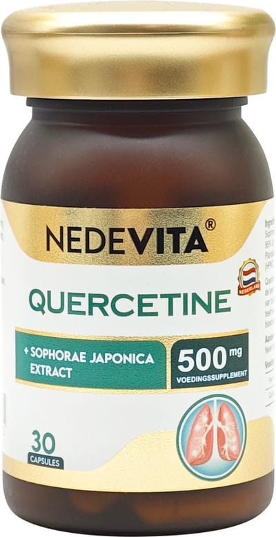 Nedevita Quercetine 500mg – 30 Capsules – Voedingssupplement