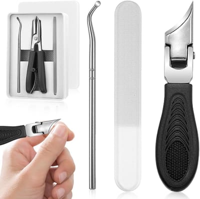 3-Delige Professionele Nagelknipper Set voor Ingegroeide en Dikke Teennagels