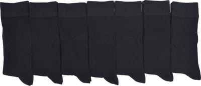 Multipack mannen sokken - effen ZWART - 7 paar chaussettes - heren/homme maat 43/46