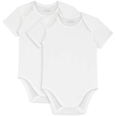 Prénatal basis romper 2 stuks White 50/56 unisex