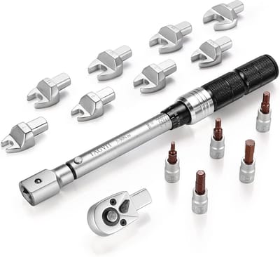 Momentsleutel Set 1/4 Inch Instelbaar 5-30 Nm met 15 Delen