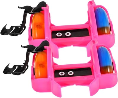 1paar Vibrerende Glanzende Roller Skates Voor Tieners Beginners Outdoor Sport Schoenen Met Verlichte Wielen Voor Veiligheid Stijl