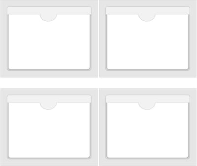 Dailygoods- Parking Vergunning Houder 20 Stuks - Transparante PVC Houder - Zelfklevende Parkeerkaartjeshouder - Voorruit Display - Duurzaam Materiaal - Bescherming Tegen Boetes - Parkeerticket Houder