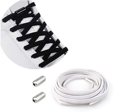 Dailygoody - Elastische Schoenveters - Metalen Gespen - Geen Stropdas Strikken - Uniseks - Vervangende Veters - Voor Kinderen en Volwassenen