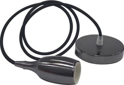 LED Hanglamp - Hangverlichting - Woby - Industrieel - Rond - Mat Zwart Aluminium - E27
