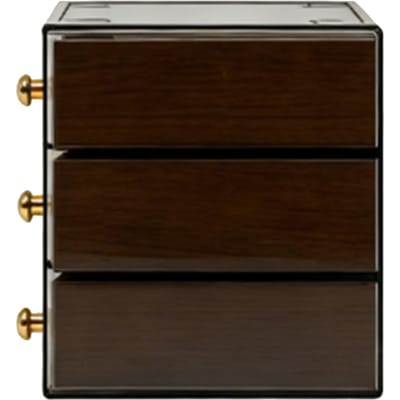 Juwelendoos voor Dames Juwelen Organizer met Lades voor Kettingen Ringen Oorbellen Armbanden 3 Laags black