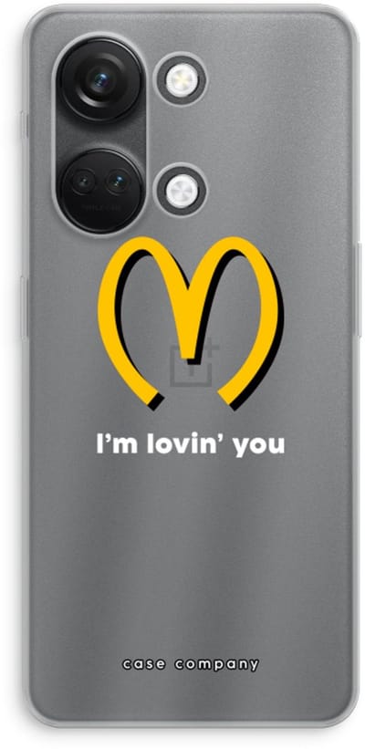 Case Company® - Hoesje geschikt voor OnePlus Nord 3 hoesje - I'm lovin' you - Soft Cover Telefoonhoesje - Bescherming aan alle Kanten en Schermrand