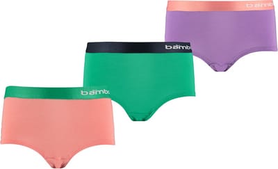 Apollo Meisjes Bamboe Hipster 3-Pack Multi Fashion Kleuren - Maat 110/116