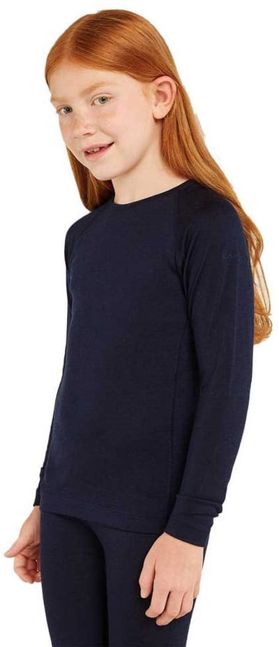 Icebreaker Merino 200 Oasis Lange Mouwen Basislaag Zwart 10 Years Jongens,Meisjes