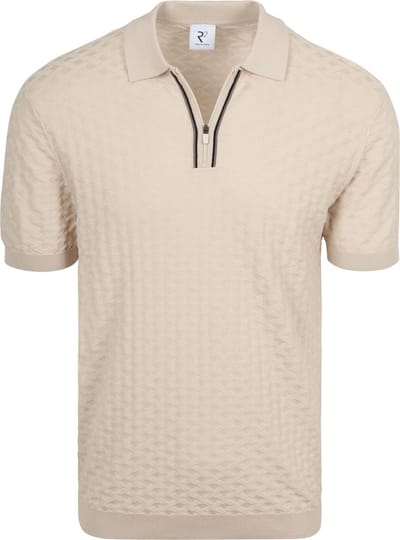 R2 Amsterdam Polo korte mouw zipper polo short sleeve cott 132.polo.018/045