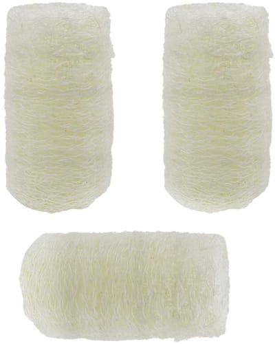 Dailygoods- Badspons Set van 3 - Natuurlijke Luchtfassponzen - Biologisch Afbreekbaar - Zachte Peeling - Milieuvriendelijk - Verwijdert Dode Huidcellen - Luffa Spons