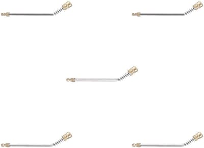 Reinigingslans Set - Hogedrukreiniger Accessoire - Auto Reinigen - Roestvrij Staal Messing - 17 cm - Zilver