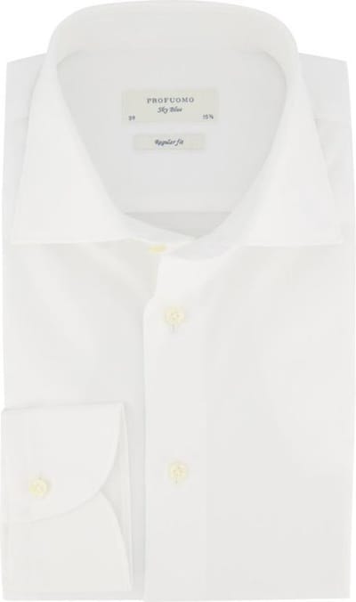 Profuomo Overhemd Heren Royal Twill No.1 Wit
