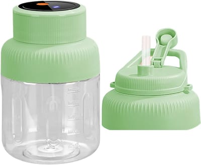 Elektrische citruspers - Sapcentrifuge draagbaar - Verse sappen maken - Oplaadbaar draadloos gebruik - 13 liter - Groen