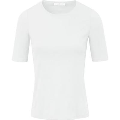 Shirt 100% Pima Cotton ronde hals Van Peter Hahn wit