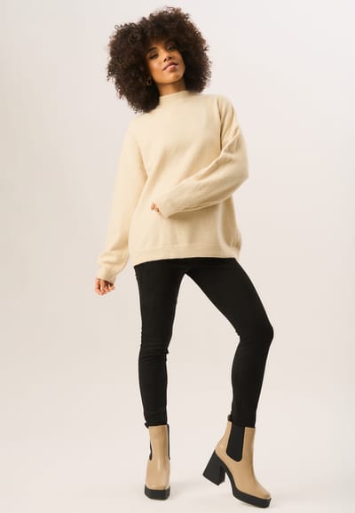 Zwarte skinny stretchlegging van imitatiesuède