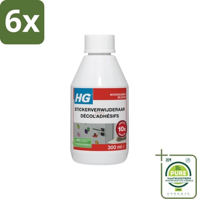 HG Stickerverwijderaar 300 ml - Voordeelverpakking - 6 stuks - Stickerverwijderaar - Lijm verwijderen