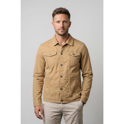 Cars Jeans Marcosjacket Gd Khaki Maat: M | Spijkerjassen Outlet | Heren | Bruin
