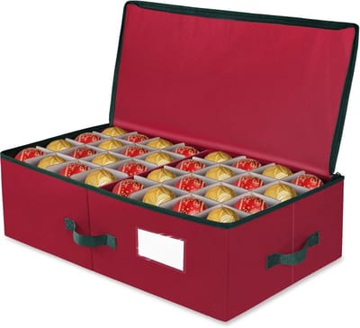 Ornamenten Opbergdoos Verstelbare Verdelers Kubus Organizer voor Kerstballen