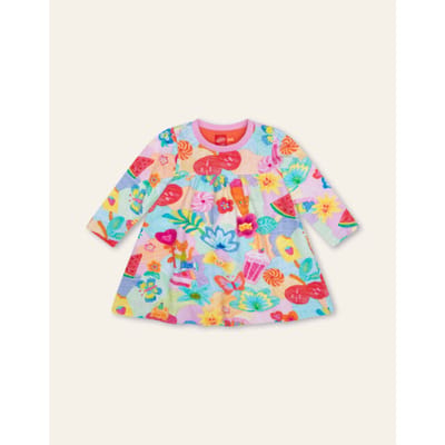 Oilily Ditje Jurk- maat116/6yr Prism Roze