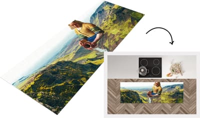 Keukenloper - Loper keuken - Melkmeisje - Vermeer - Natuur - 150x50 cm - Keukenloper vinyl