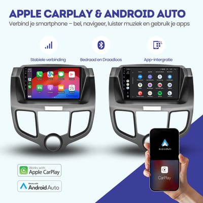 CarPlay autoradio geschikt voor Honda Odyssey | 2004 t/m 2008 | Android 13 | Draadloos Apple CarPlay & Android Auto | 2GB + 32GB | QuadCore processor | Denago DNG-A193 | 2025 model | 2004 2005 2006 2007 2008 | Bluetooth & Wifi