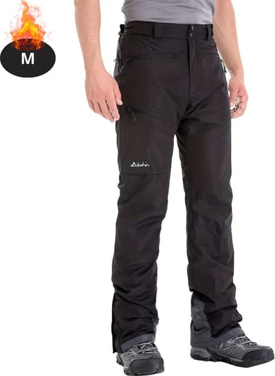Livano Skibroek - Skipak - Snowboard Broek - Winterbroek - Sneeuwbroek - Heren - Wintersport - Zwart - Maat M