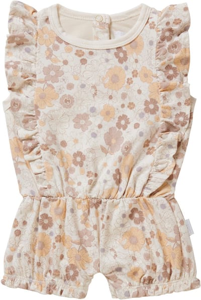 Noppies Girls Playsuit Connersville allover print Meisjes Kledingset - Whitecap Gray - Maat 68