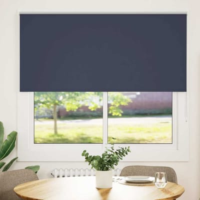 vidaXL - Rolgordijn - verduisterend - 160x130 - cm - stofbreedte - 156,6 - cm - blauw