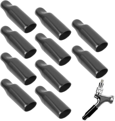 10pcs Kegerator Faucet Kegerator Cover - Beer Tap Pacifier Nipple Cap Plug Cover voor Thuis Bierbrouwen Accessoire - PVC