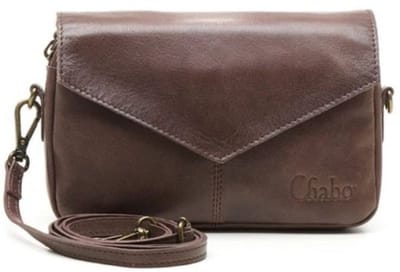 Chabo Bags - Rio Romy Plain - Crossbody - Leer - Donkerbruin