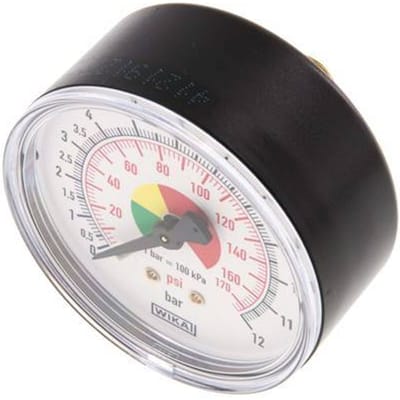 Manometer 63mm 0 - 12 bar R 1/4"