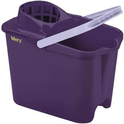 Emmer met Afdruiprek - Paars en Limoen, 31,5 x 25,5 x 39 cm