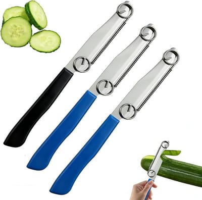 Multifunctionele 3-in-1 Groentenschiller en Fruitmes voor Snijden en Schillen van Komkommers, Wortels en Aardappelen, Efficiënt en Krachtig Keukenhulpmiddel