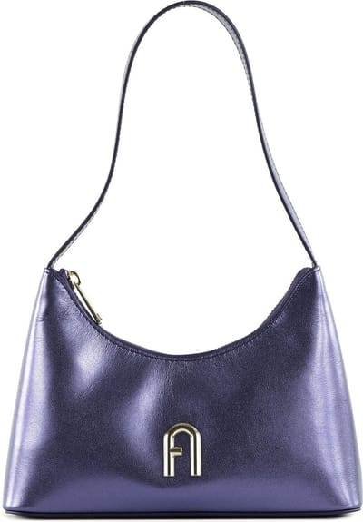 FURLA Leren Schoudertas Avondtas Diamante Mini Shoulder Bag Vibe Paars