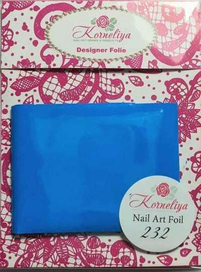 Korneliya Nailart folie - Transfer folie - Nagel Folie Mat CraquelÃ© Blauw 232