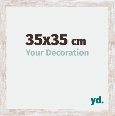 Your Decoration - Fotolijst 35x35 cm - MDF - White Wash - Catania